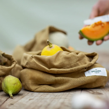 Load image into Gallery viewer, Organic Cotton Food Bag Set