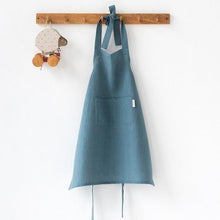 Load image into Gallery viewer, Kids Linen Chef&#39;s Apron
